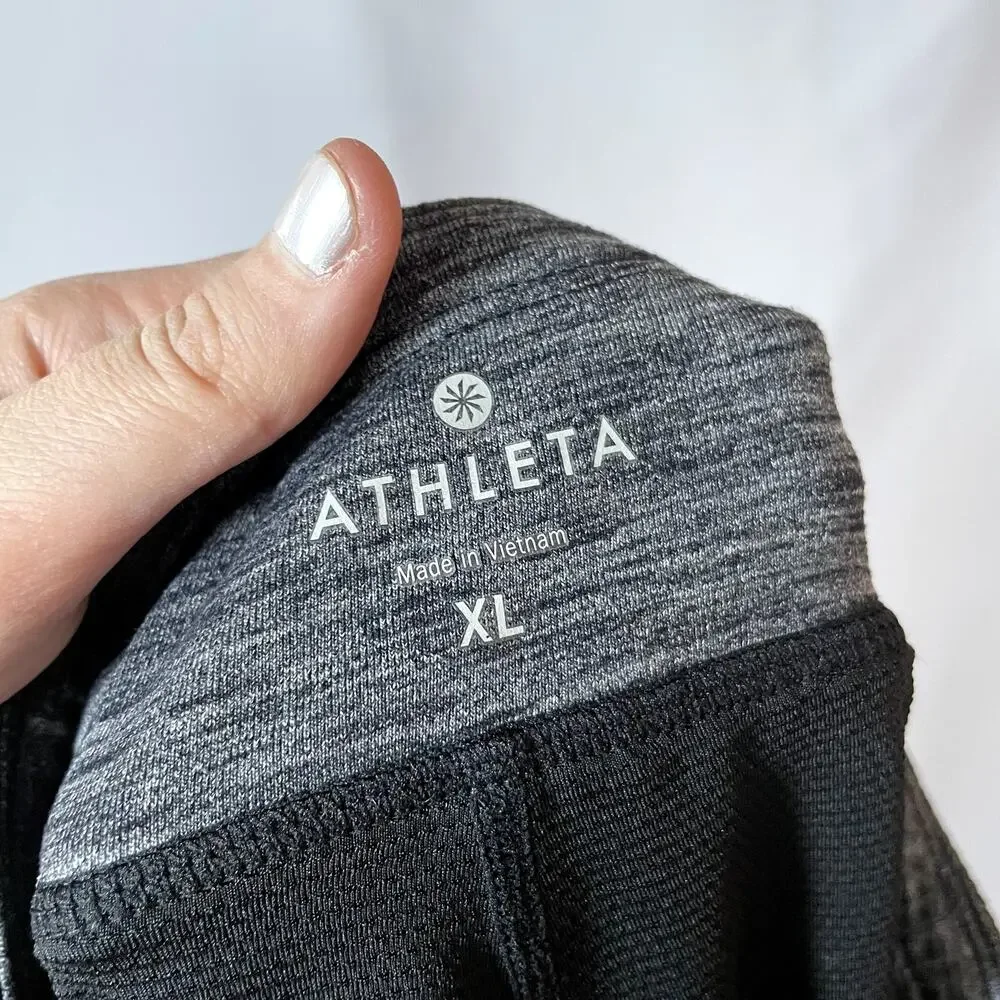Athleta gray heathered skort sports skirt‎ pockets women's size XL workout